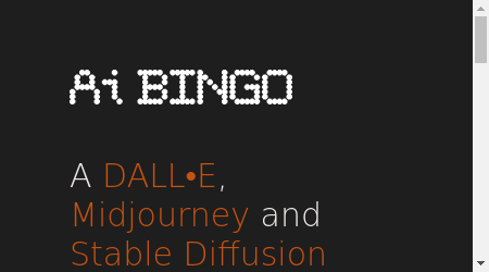 A promotional banner for AI Bingo with the game's logo and the text "Revolutionize the way you play Bingo with AI Bingo."