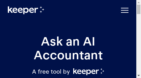 Image of a person using a smartphone with the Ask an AI Accountant app open on the screen.