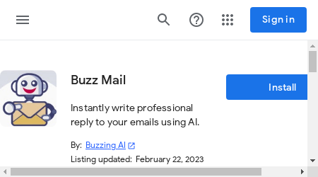 A screenshot of Buzz Mail's interface showing the unified inbox, email sorting, and auto-response features, as well as the contacts, calendar, and task management features.