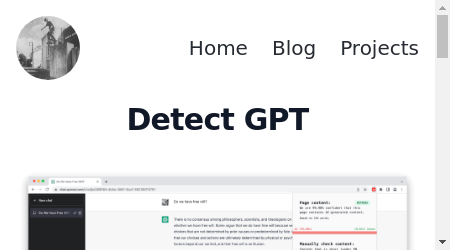 Chrome extension Detect GPT logo on a white background.