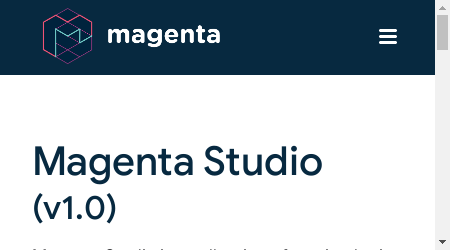 Magenta Studio logo with text "Magenta Studio" written in white against a black background.