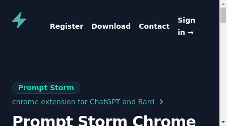 Prompt Storm is a Google Chrome extension plugin that unlocks the full potential of ChatGPT and Google’s Bard, making it an essential tool for businesses and individuals looking to increase their productivity.