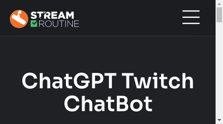 ChatGPT Twitch ChatBot is an AI-powered chatbot that streamlines communication between streamers and their audience on Twitch.