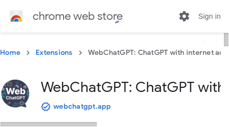 WebChatGPT logo with text "Chatbot for Enhanced Customer Experience"