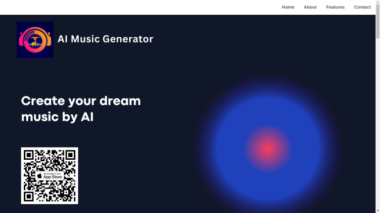 An image of a person using the AI Music Generator on their digital device, with various customization options visible on the screen.