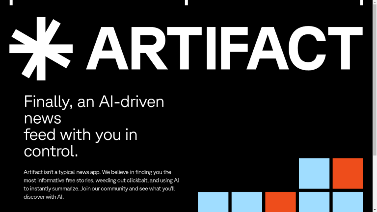 An image of the Artifact News logo with the tagline "Personalized News Feed" underneath it.