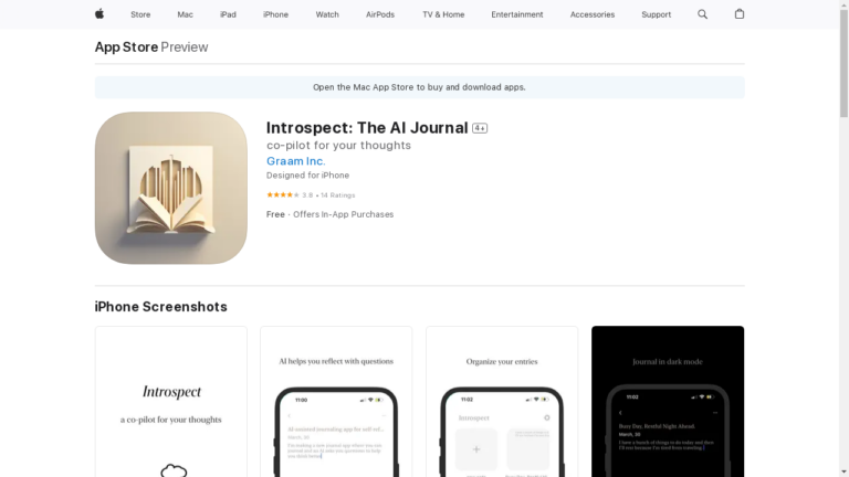 "Illustration of Introspect Journal's AI co-pilot guiding the user's journaling experience."