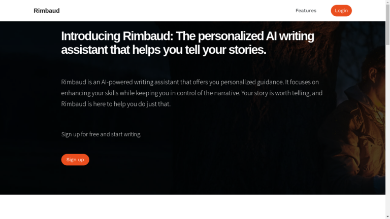 "A person using Rimbaud AI to enhance their writing skills"