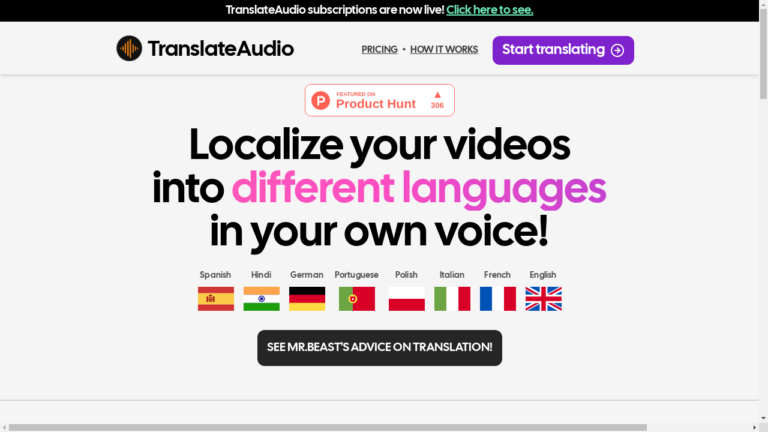 "TranslateAudio in action, breaking down language barriers for global communication"
