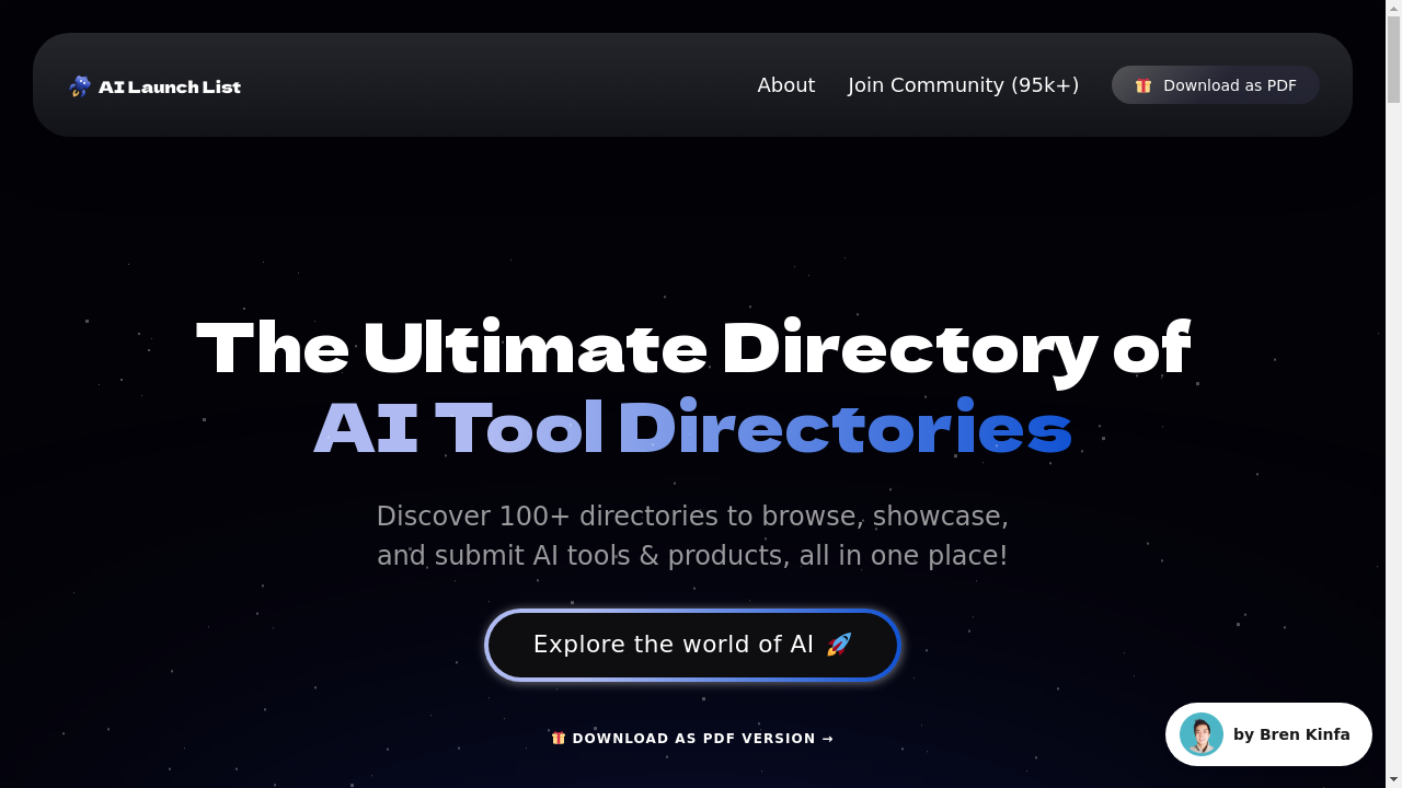 AI Launch List - Explore the World of AI Tools