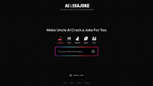 "A happy person laughing at jokes generated by AI is a Joke"