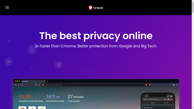 Brave Private Browser - AI-powered privacy and security tool