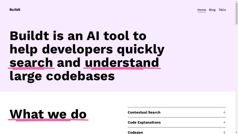 "Illustration of Buildt AI's contextual search and code explanations"