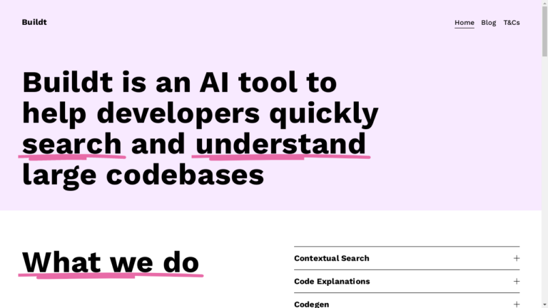 "Illustration of a developer using Buildt AI for code search and understanding"