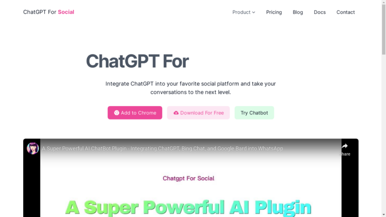 "AI-powered ChatGPT for WhatsApp communication enhancement"