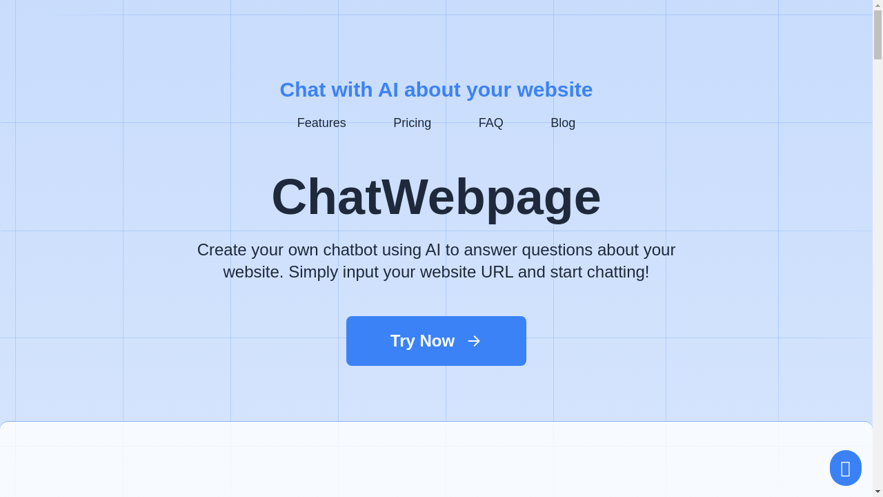 AI-powered chatbot assisting website visitors