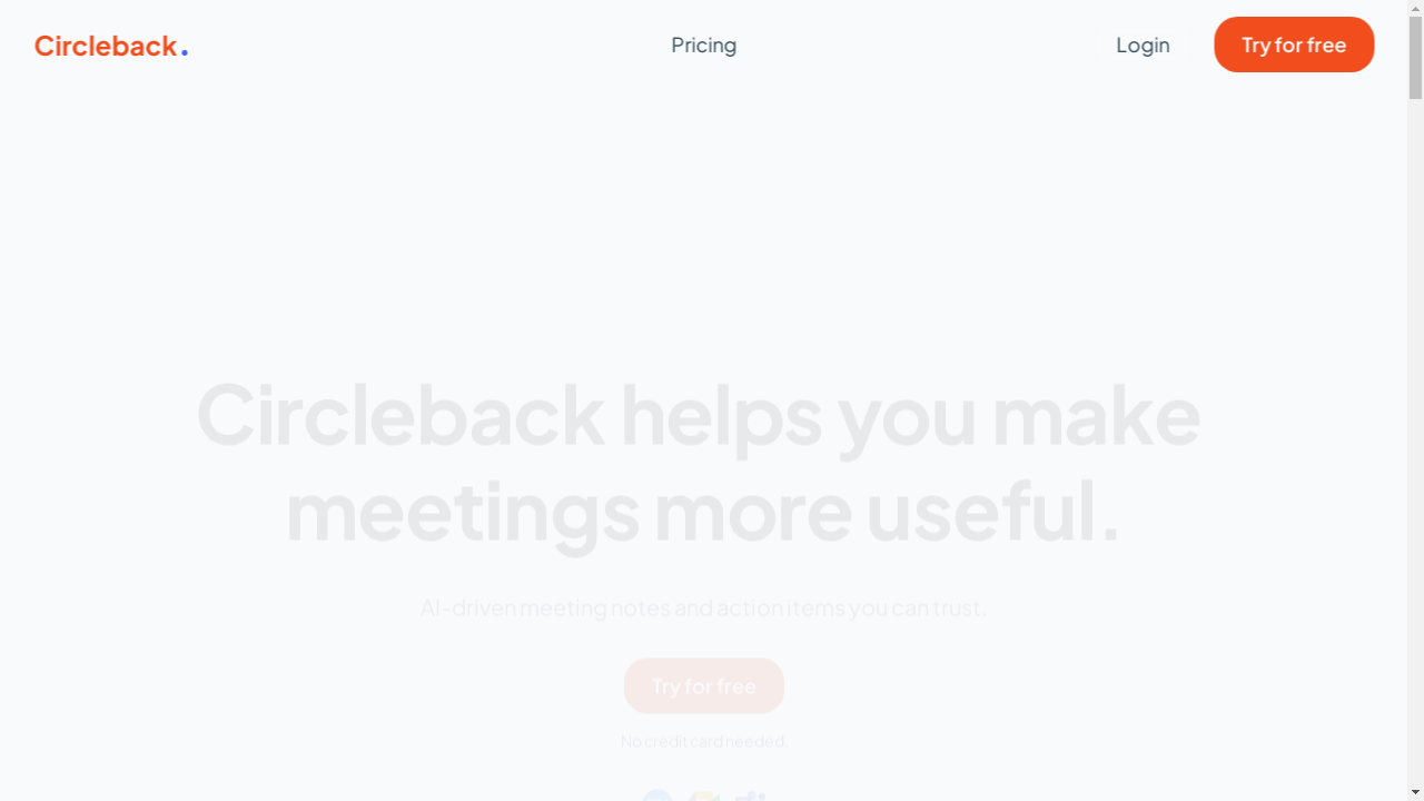 Circleback AI tool capturing meeting notes and action items