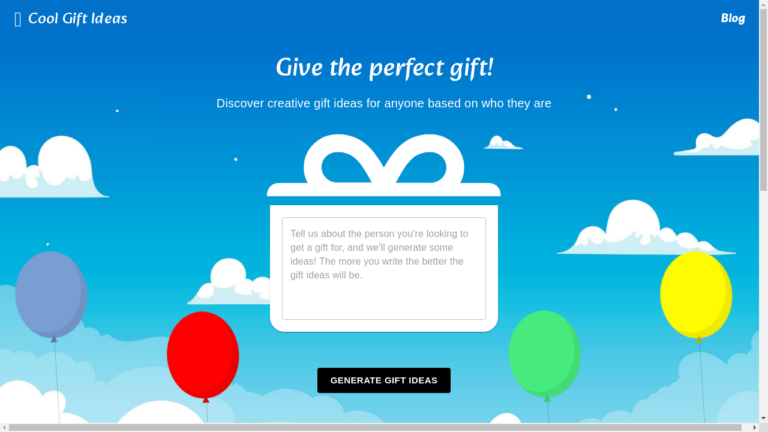 "AI-powered gift finder suggesting unique gift ideas"