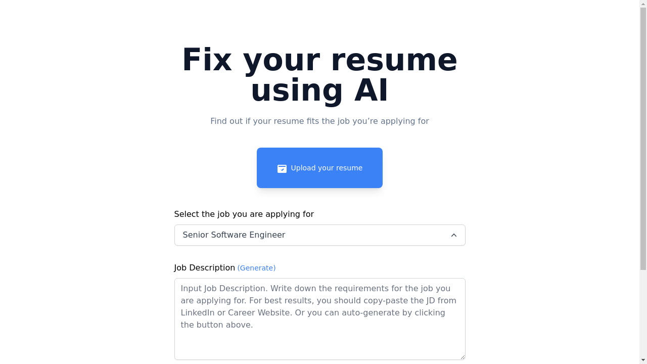 "An image depicting an AI-powered resume analyzer"