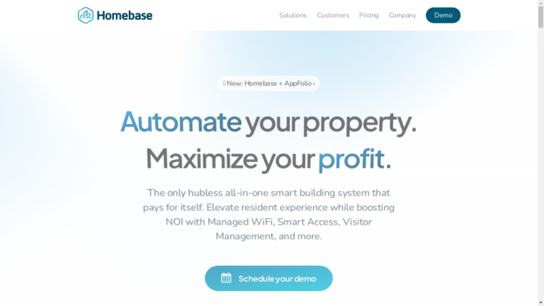 "Illustration of the Homebase smart building system"