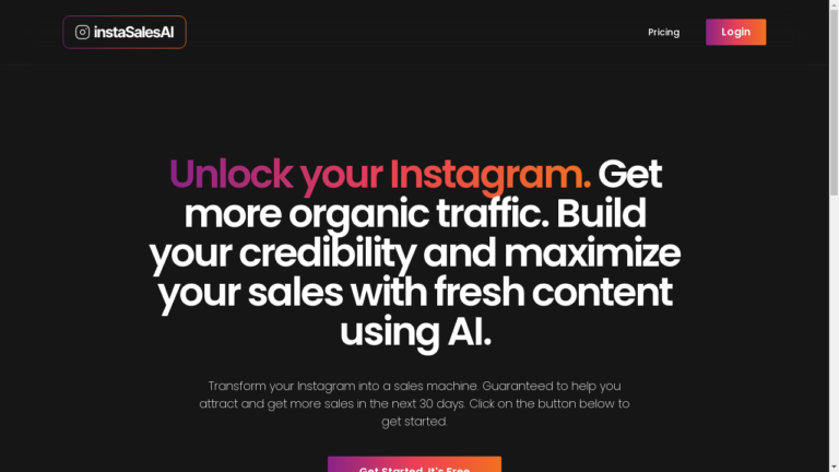 InstaSalesAI logo - AI Tool for Instagram Marketing