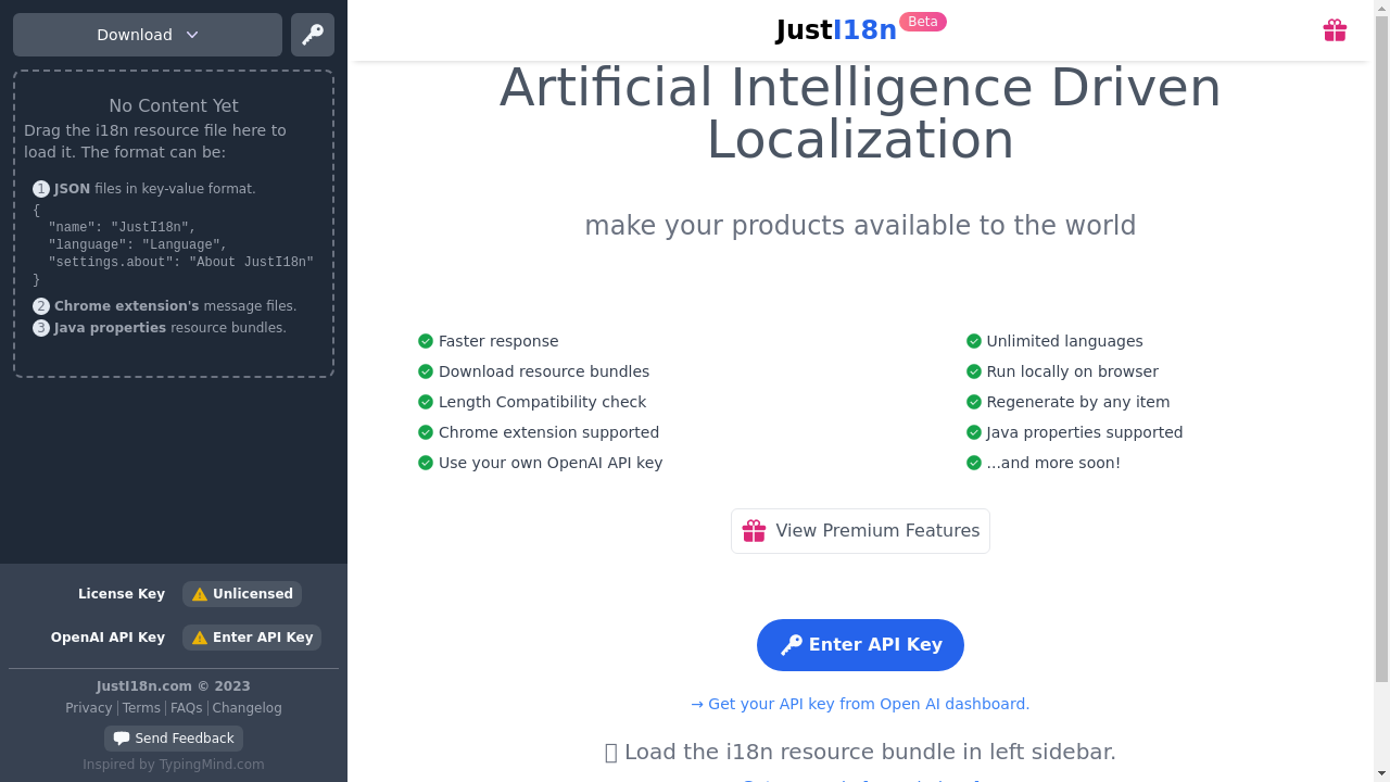 "Artificial intelligence platform for global localization - JustI18n"