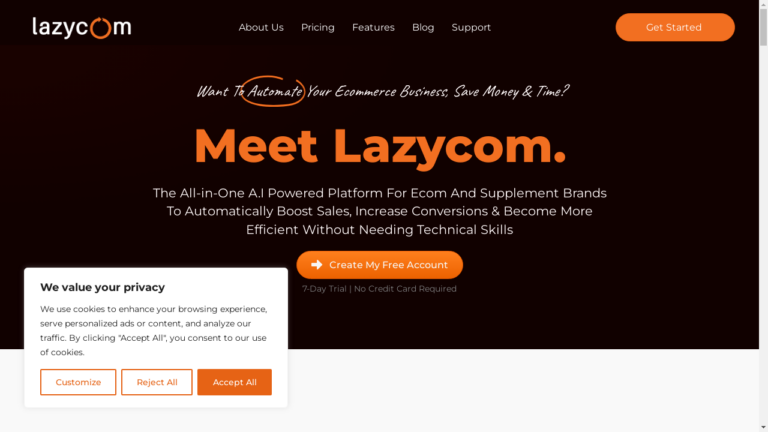 A person using Lazycom-Smart Marketing Automations to automate their e-commerce marketing