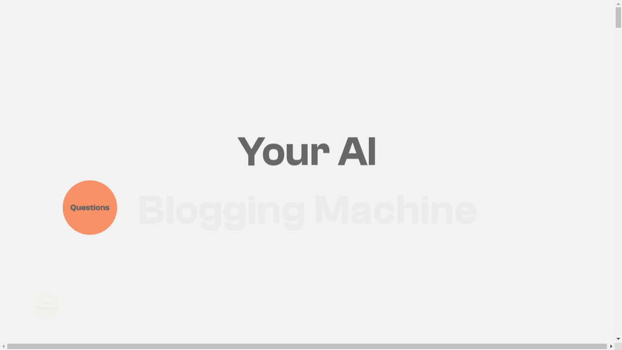 "Screenshot of MagicBlog.ai interface generating blog content"