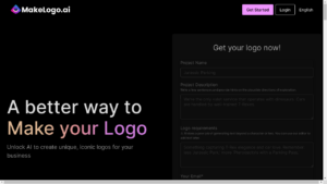 "MakeLogo AI logo design tool"