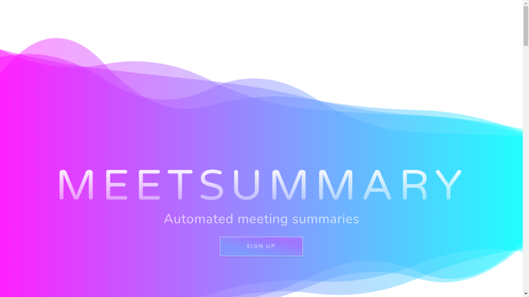 "Illustration of a person using MeetSummary to automate meeting summaries"