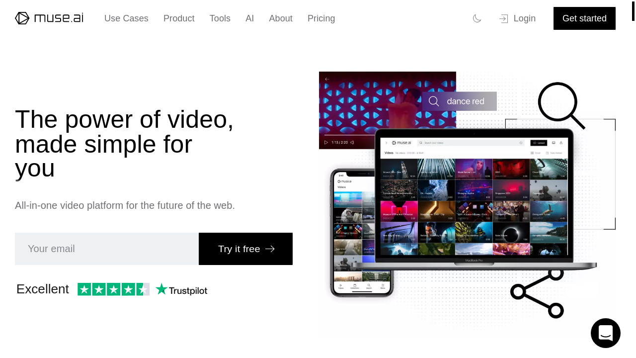 AI-powered video management platform, Muse.ai