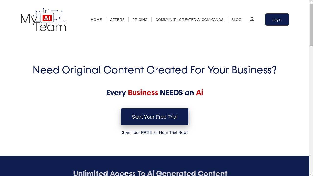 "AI-powered content generation tool MyAiTeam"