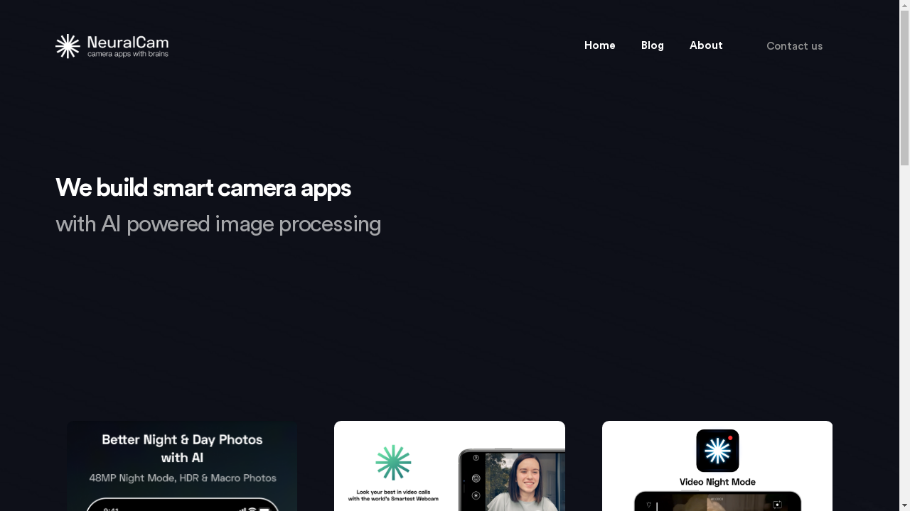 "NeuralCam - AI-powered low-light photography app"