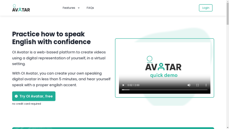 "OI Avatar - AI-powered video creation tool"