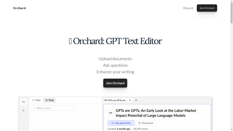 Image of a person using Orchard, an AI-powered text editor to enhance their writing process.