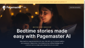 A child lying in bed, engrossed in a personalized bedtime story created using Pagemaster Bedtime Story Generator.