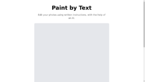 A person using Paint By Text to edit photos using written instructions.