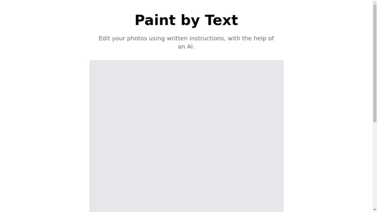 A person using Paint By Text to edit photos using written instructions.