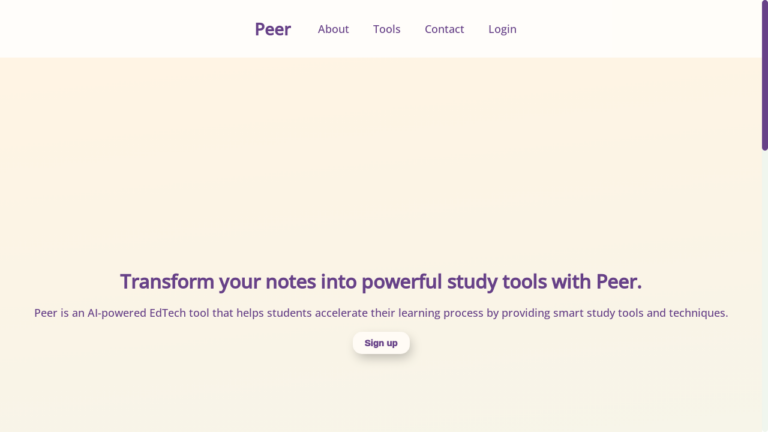 Illustration of a student using PeerAI to enhance their study habits.