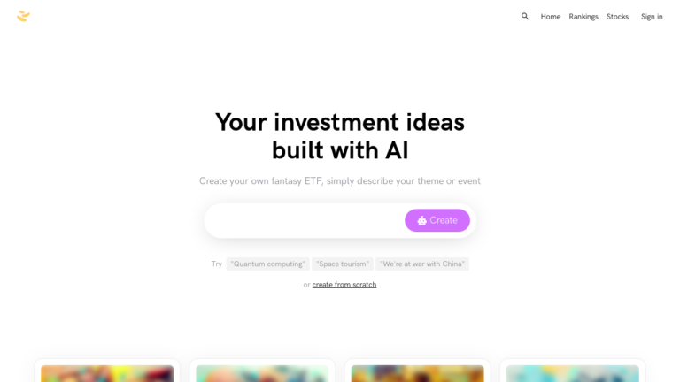 "Illustration of Potato, an AI-powered investment tool."