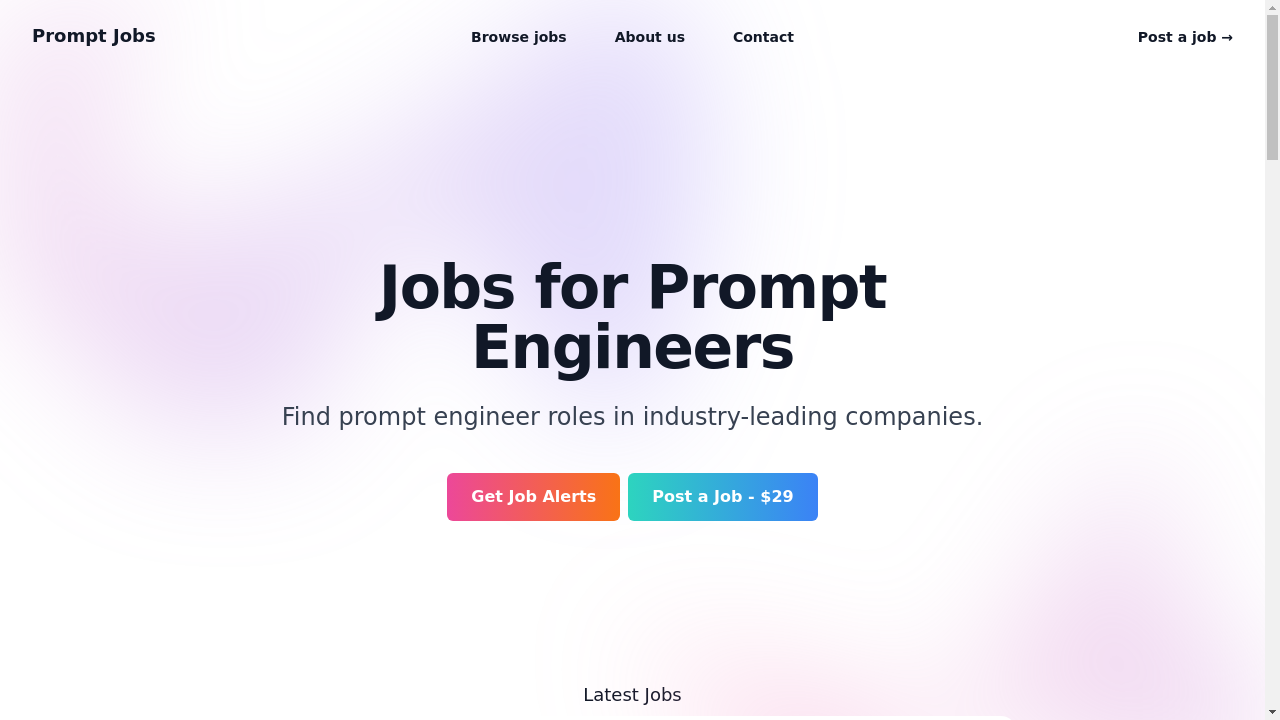 "Job search on Prompt Jobs"