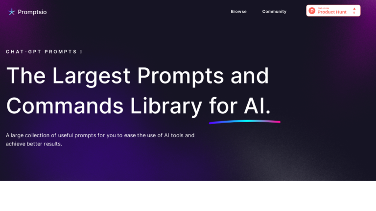 "Promptsio AI Tool generating creative prompts"