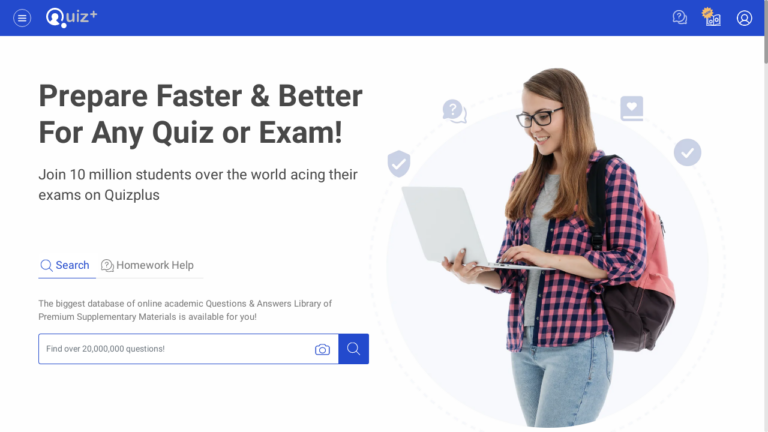 "Image showcasing Quizplus's user-friendly interface, study materials, and collaboration features."