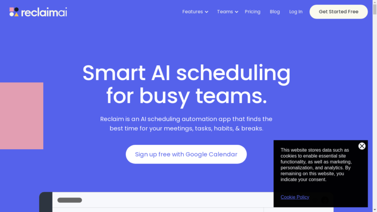 "Illustration of a calendar with AI automation"