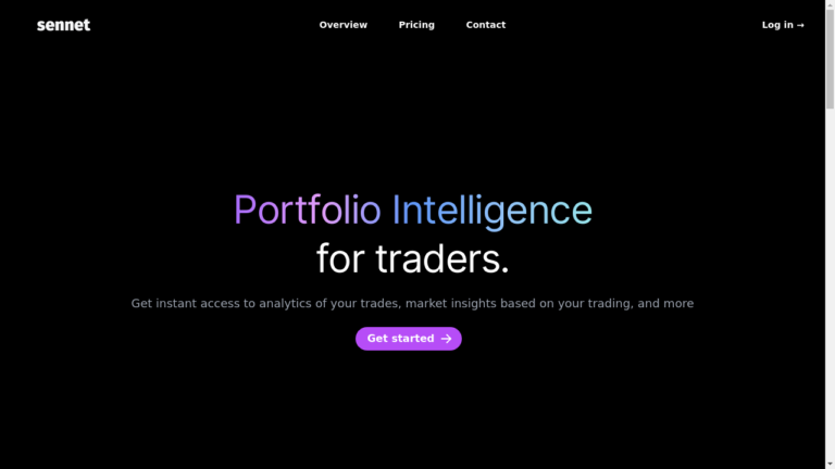 "Image of Sennet, the AI-powered crypto analysis tool"