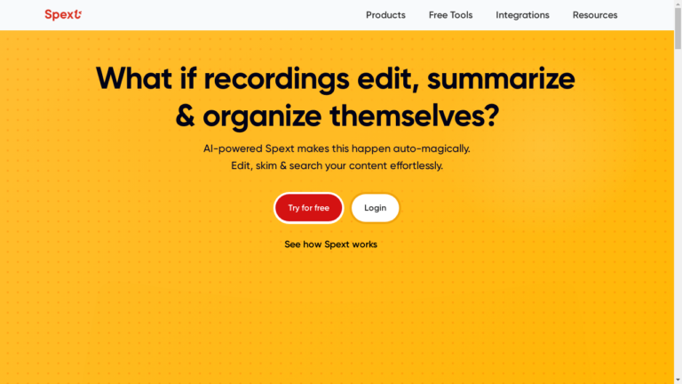 "A person using Spext's AI-powered platform to edit and organize audio and video recordings."