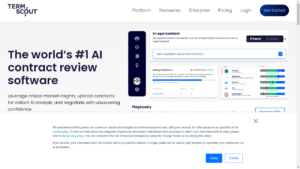 Illustration of TermScout's AI contract review process