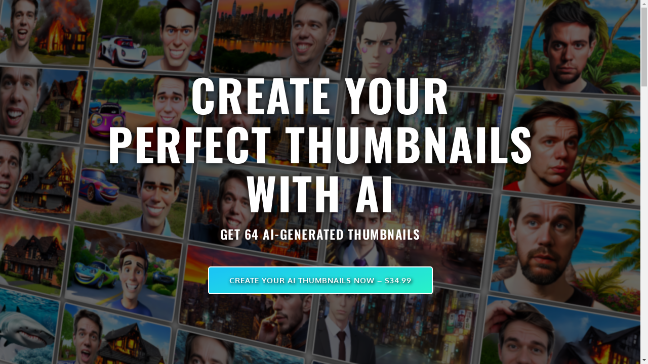 AI technology generating captivating YouTube thumbnails