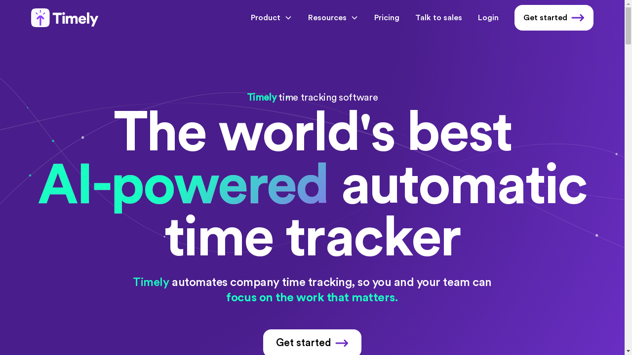 "Illustration of Timely's AI-powered time tracking software"