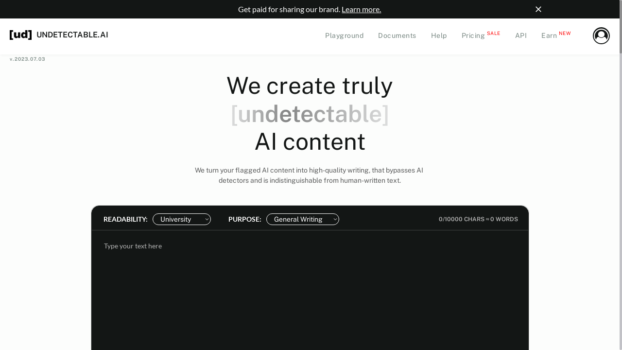 "Undetectable AI: Revolutionizing content creation with AI technology."